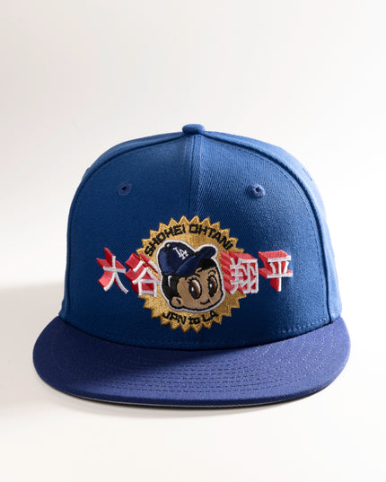 New Era Los Angeles Dodgers Shohei Ohtani Jpn To La v2 59Fifty Fitted Hat Blue MLB