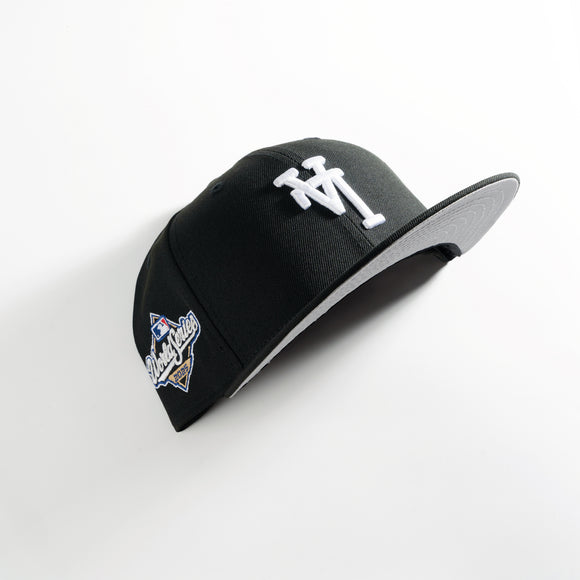 New Era Los Angeles Dodgers Upside Down 2025 World Series Black 59Fifty Fitted Hat