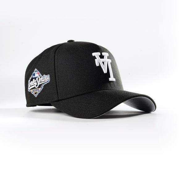 New Era Los Angeles Dodgers Upside Down 2025 World Series Black 9Forty A-Frame Snapback hat