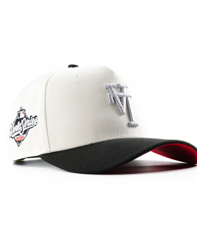 New Era Los Angeles Dodgers Upside Down 2025 World Series Chrome 9Forty A-Frame Snapback Hat