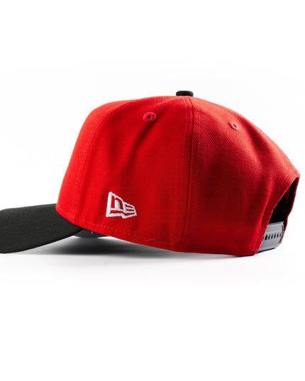 New Era Los Angeles Dodgers Upside Down 2025 World Series Scarlet 9Forty A-Frame Snapback Hat