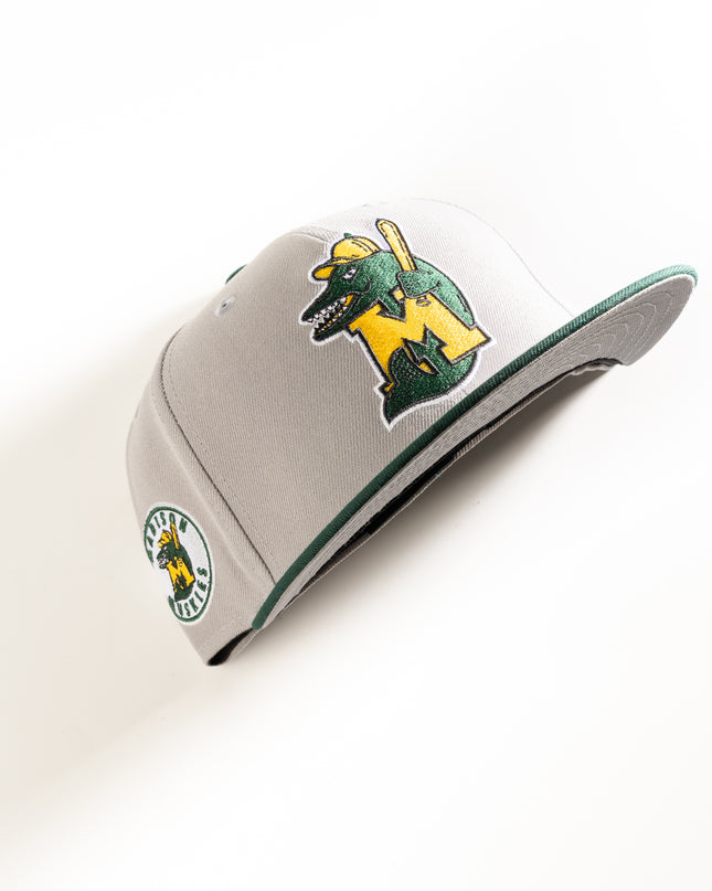 New Era Madison Muskies 59Fifty Fitted Hat Grey MiLB
