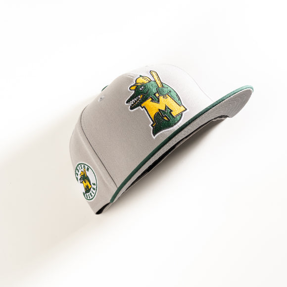 New Era Madison Muskies 59Fifty Fitted Hat Grey MiLB