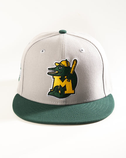 New Era Madison Muskies 59Fifty Fitted Hat Grey MiLB