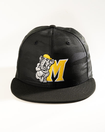 New Era Modesto A's Jaquard Camo 59Fifty Fitted Hat Black MilB