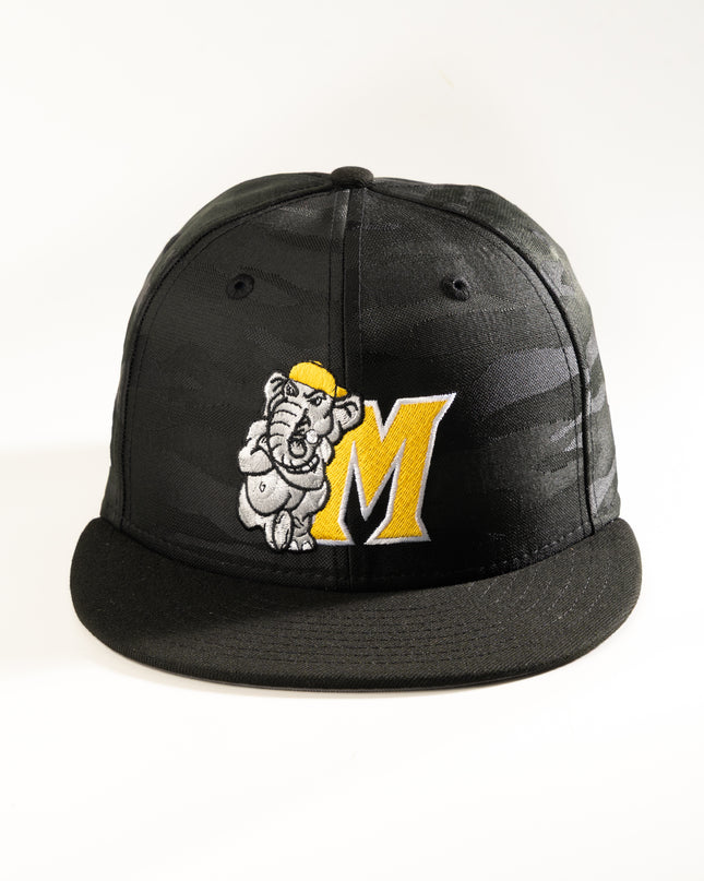 New Era Modesto A's Jaquard Camo 59Fifty Fitted Hat Black MilB