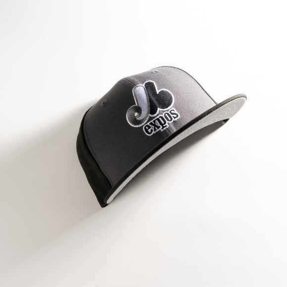 New Era Montreal Expos Magnetic Black 59Fifty Fitted Hat