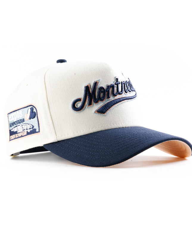 New Era Montreal Expos Olympic Script 9Forty A-Frame Snapback Hat