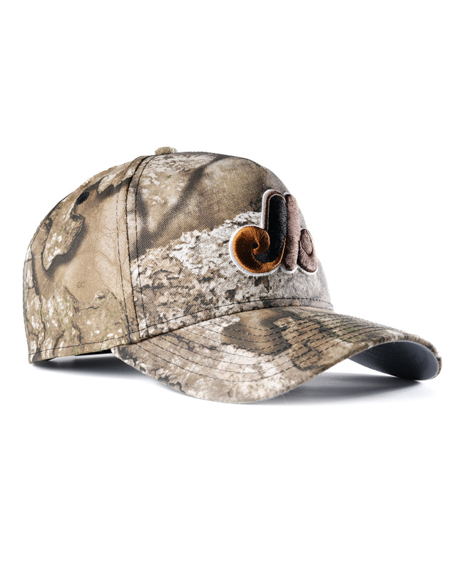 New Era Montreal Expos Real Tree APX 9Forty A-Frame Snapback Hat