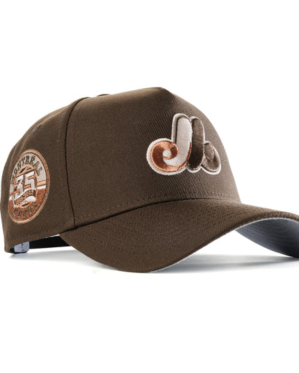 New Era Montreal Expos Walnut 9Forty A-Frame Snapback Hat