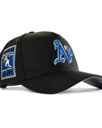 New Era Oakland Athletics Black and Blue 9Forty A-Frame Snapback Hat