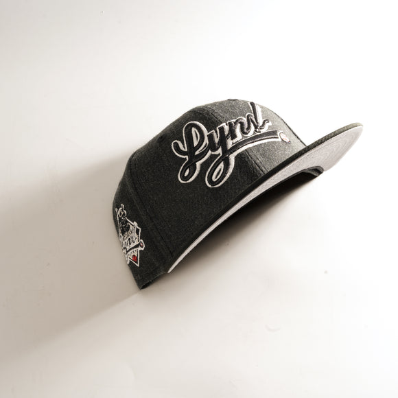 New Era Ottawa Lynx Script 59Fifty Fitted Hat Black MILB
