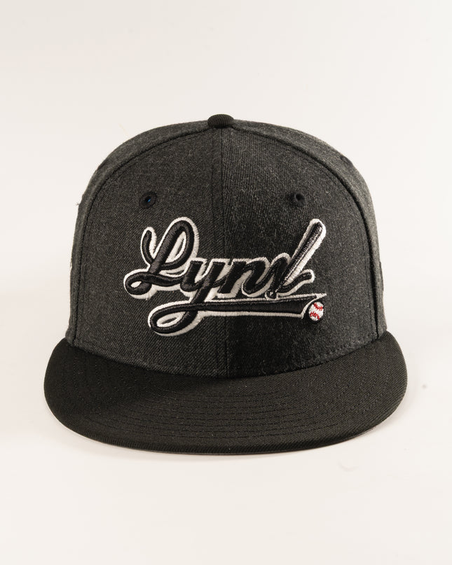 New Era Ottawa Lynx Script 59Fifty Fitted Hat Black MILB