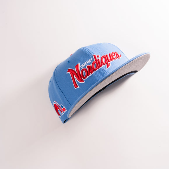 New Era Quebec Nordiques Script 59Fifty Fitted Hat