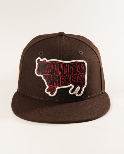 New Era Round Rock Express Briskets Theme Night 59Fifty Fitted Hat Brown MILB