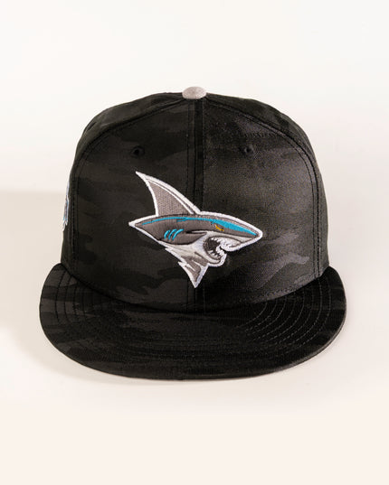 New Era San Jose Sharks Western Conference 59Fifty Fitted Hat Black Camo NHL