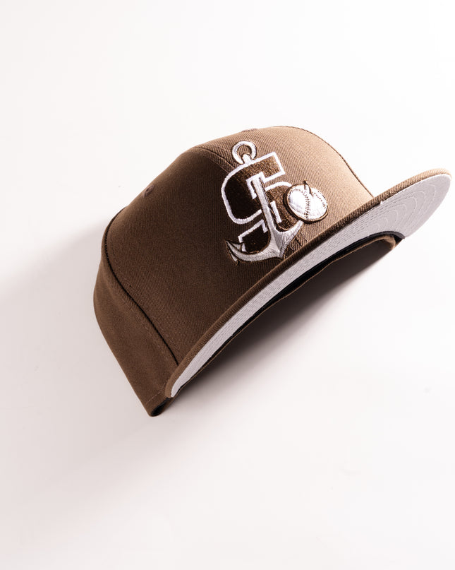 New Era Stockton Ports 59Fifty Fitted Hat Brown MILB
