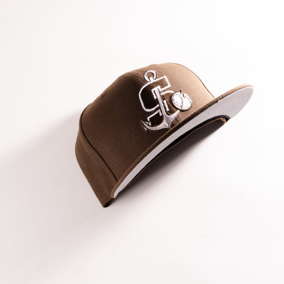 New Era Stockton Ports 59Fifty Fitted Hat Brown MILB