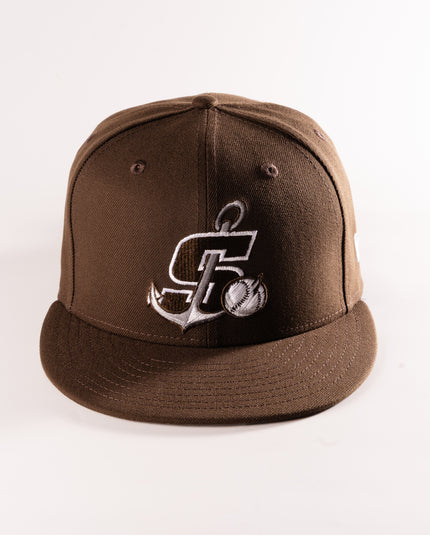 New Era Stockton Ports 59Fifty Fitted Hat Brown MILB