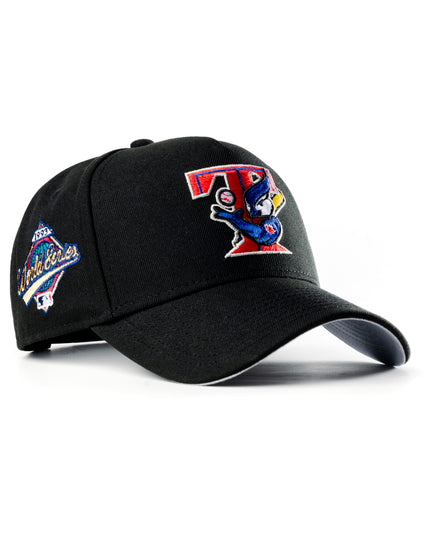 New Era Toronto Blue Jays 1993 World Series T-Bird Jet Black 9Forty A-Frame Snapback Hat