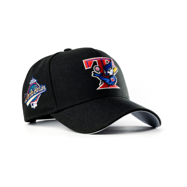 New Era Toronto Blue Jays 1993 World Series T-Bird Jet Black 9Forty A-Frame Snapback Hat