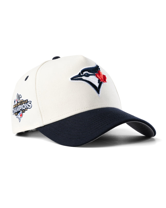 New Era Toronto Blue Jays 2025 American League Champions Chrome 9Forty A-Frame Snapback Hat