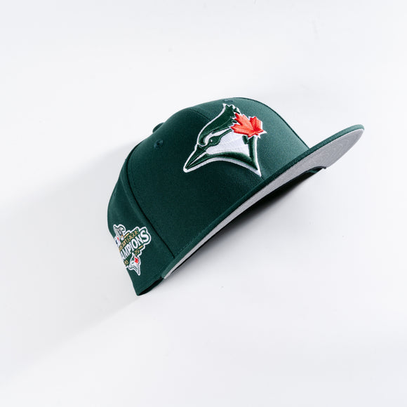 New Era Toronto Blue Jays 2025 American League Champions Dark Green 59Fifty Fitted Hat