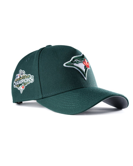 Toronto Blue Jays 2025 American League Champions Dark Green 9Forty A-Frame Snapback Hat