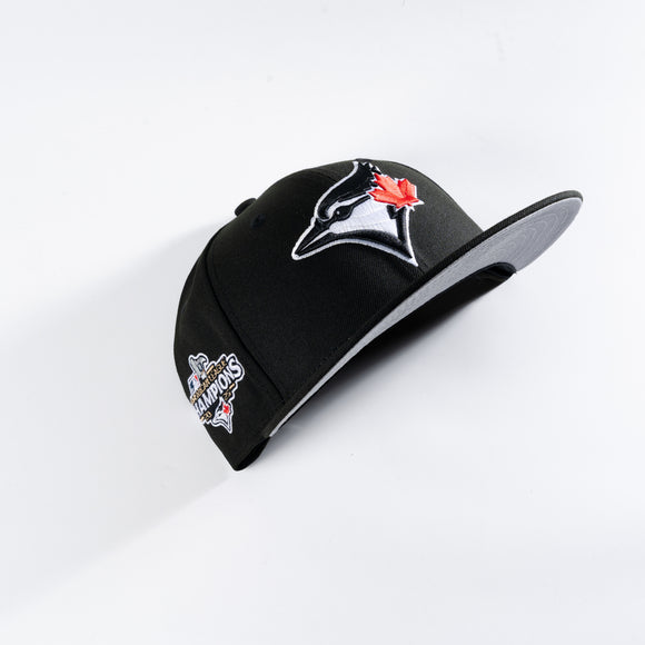 New Era Toronto Blue Jays 2025 American League Champions Jet Black 59Fifty Fitted Hat