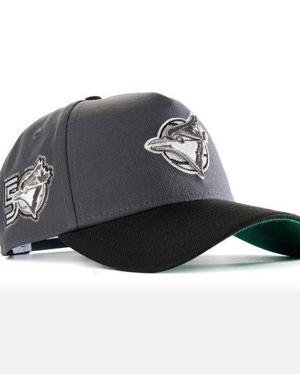 New Era Toronto Blue Jays 50th Anniversary Graphite 9Forty A-Frame Snapback Hat