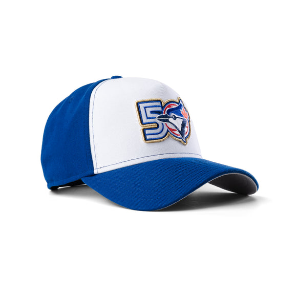 New Era Toronto Blue Jays 50th Anniversary Spotlight 2Tone 9Forty A-Frame Snapback Hat