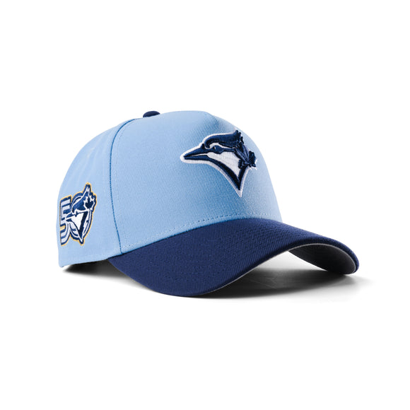 New Era Toronto Blue Jays 50th Anniversary Steel Blue 9Forty A-Frame Snapback Hat