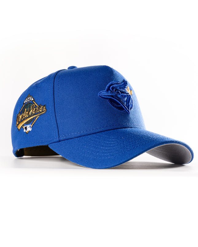 New Era Toronto Blue Jays 6ix Gold Calming Blue 9Forty A-Frame Snapback Hat