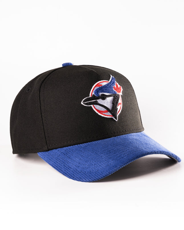 New Era Toronto Blue Jays Chain Stitch Cord 9Forty A-Frame Snapback hat MLB Black Blue