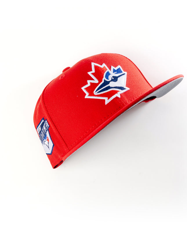 New Era Toronto Blue Jays Established 1977 Scarlet Red 59Fifty Fitted Hat