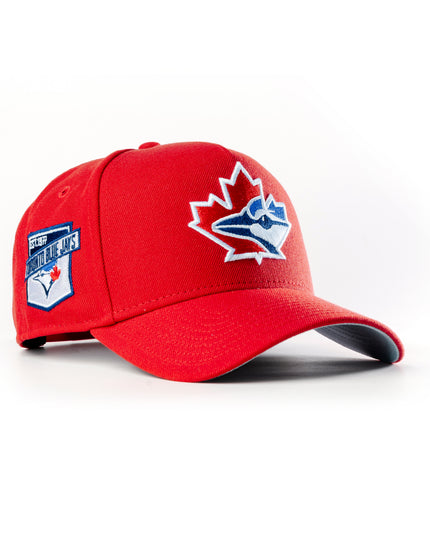 New Era Toronto Blue Jays Established 1977 Scarlet Red 9Forty A-Frame Snapback Hat