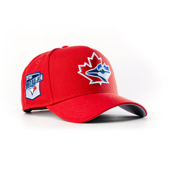 New Era Toronto Blue Jays Established 1977 Scarlet Red 9Forty A-Frame Snapback Hat