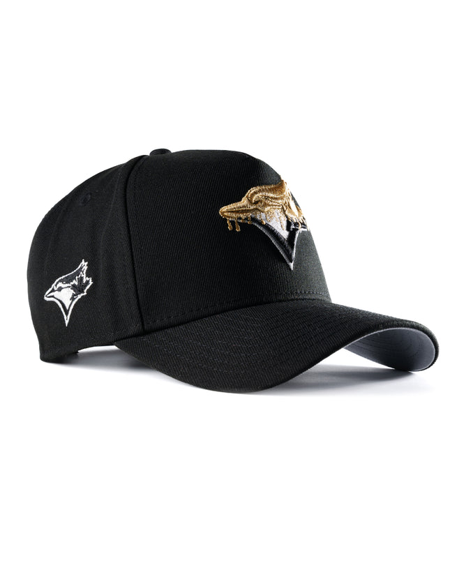 New Era Toronto Blue Jays Gold Drip 9Forty A-Frame Snapback Hat