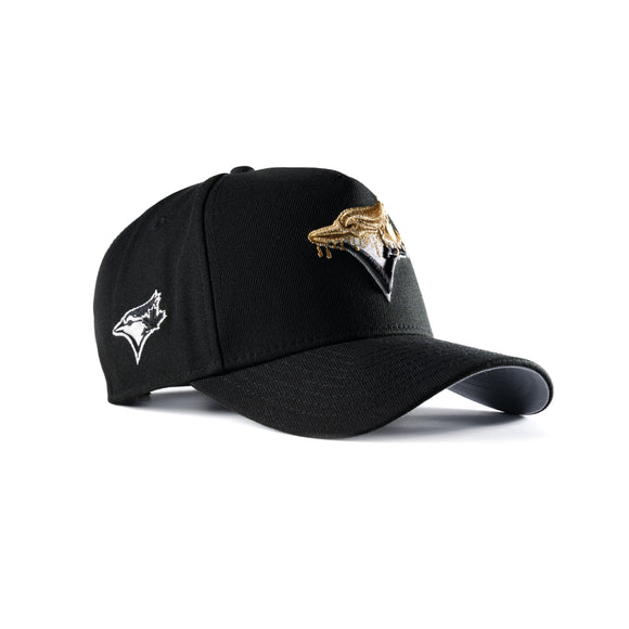 New Era Toronto Blue Jays Gold Drip 9Forty A-Frame Snapback Hat