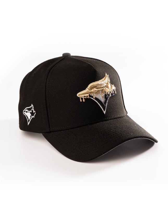 Toronto Blue Jays Gold Drip 9Forty A-Frame Snapback hat MLB