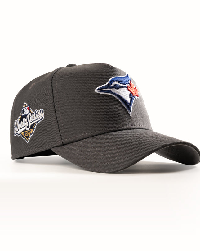 New Era Toronto Blue Jays Graphite 2025 World Series 9Forty A-Frame Snapback Hat