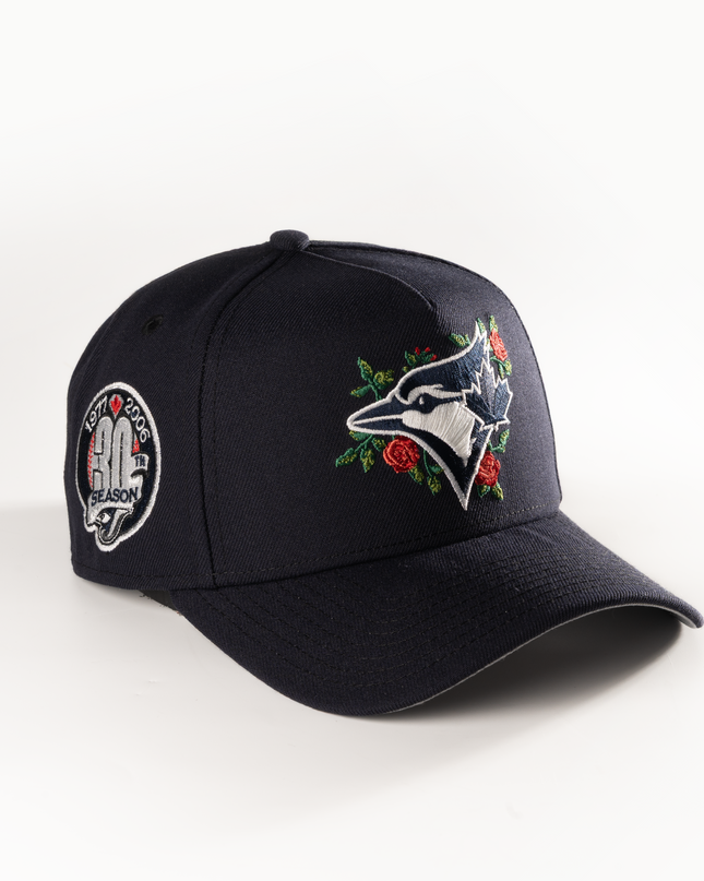 New Era Toronto Blue Jays Navy Rose 9Forty A-Frame Snapback Hat MLB