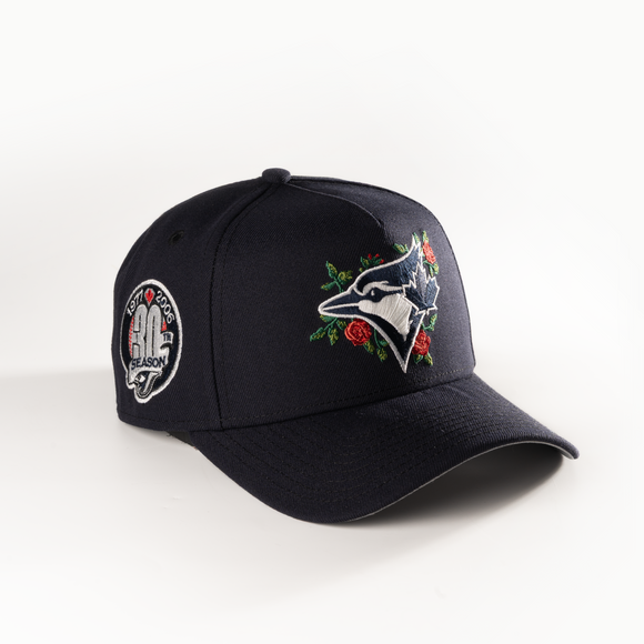 New Era Toronto Blue Jays Navy Rose 9Forty A-Frame Snapback Hat MLB