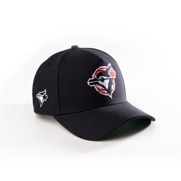 New Era Toronto Blue Jays Pixel 9Forty A-Frame Snapback hat Navy MLB