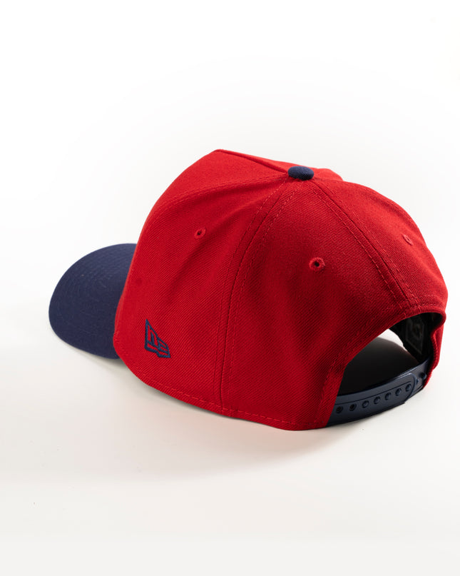 New Era Toronto Blue Jays Scarlet Navy 9Forty A-Frame Snapback Hat MLB