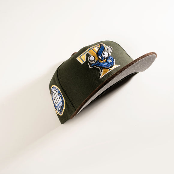 New Era Toronto Blue Jays Seaweed &amp; Suede 59Fifty Fitted Hat Green Brown MLB