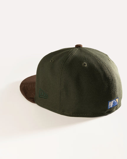 New Era Toronto Blue Jays Seaweed &amp; Suede 59Fifty Fitted Hat Green Brown MLB