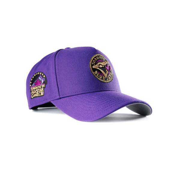 New Era Toronto Blue Jays True Purple 9Forty A-Frame Snapback Hat