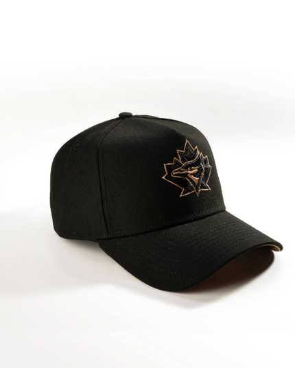 New Era Toronto Blue Jays jet Black 9Forty A-Frame Snapback Hat  MLB