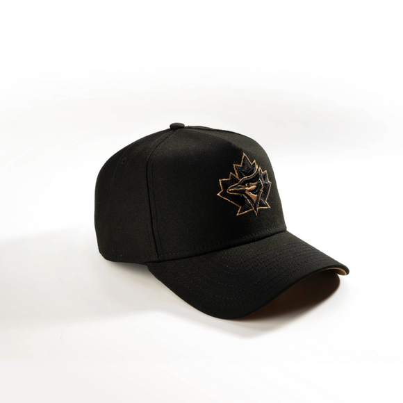 New Era Toronto Blue Jays jet Black 9Forty A-Frame Snapback Hat  MLB